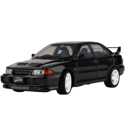 EMRGAZQD Motorfahrzeuge Replika Auto 1:32 Für Mitsubishis Lancer Evo X 3 Legierung Auto Modell Druckguss Fahrzeuge Simulation Sound Licht Originalgetreue Nachbildung (Color : Black) von EMRGAZQD