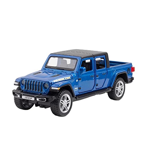 EMRGAZQD Motorfahrzeuge Replika Auto 1:32 Legierung Auto Diecast Miniatur for Jeep Wrangler Rubicon Pickup Simulation Auto Geschenk Spielzeug Originalgetreue Nachbildung(Color:Blue) von EMRGAZQD