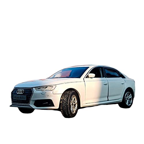 EMRGAZQD Motorfahrzeuge Replika Auto 1:32 for Audi A4 Legierung Auto Diecast Metal Modell Simulation Sound Und Licht Dekoration Spielzeug Geschenk Originalgetreue Nachbildung(Color:White) von EMRGAZQD