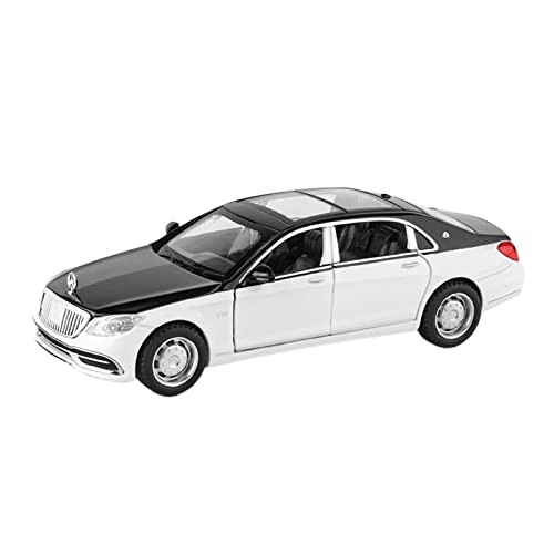 EMRGAZQD Motorfahrzeuge Replika Auto Diecast 1:32 Legierungsmodell Miniatur for Maybach S650 V12 Luxusauto Geschenk Sammeln Display Spielzeug Originalgetreue Nachbildung(Color:Black and White) von EMRGAZQD