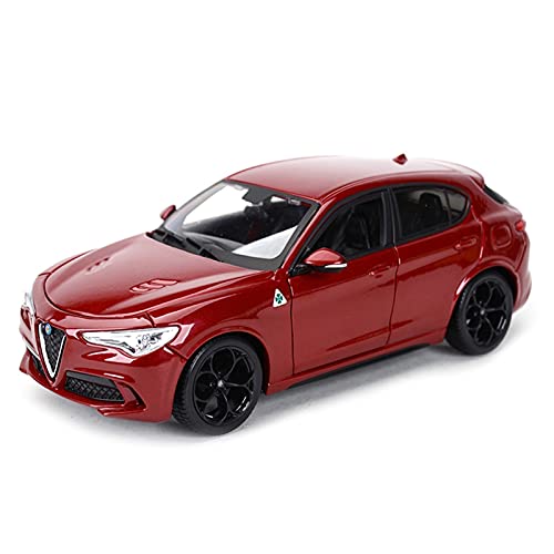 EMRGAZQD Motorfahrzeuge Replika Auto Für Alfa Romeo Stelvio SUV. Simulationsautomodell Im Maßstab 1:24, Fahrzeug Aus Druckgusslegierung, Statisches Ausstellungsstück Originalgetreue Nachbildung von EMRGAZQD