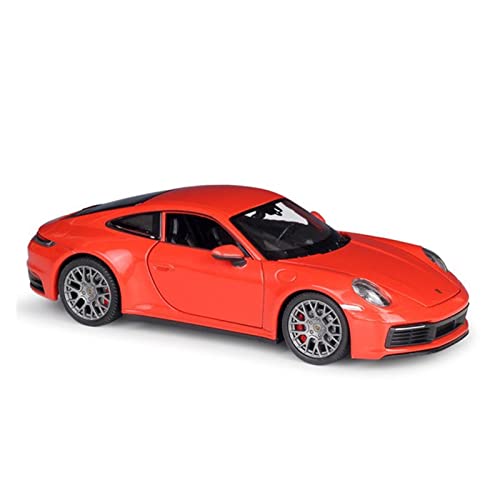 Motorfahrzeuge Replika Auto 1/24 Für Porsche 911 Carrera 4S Simulation Legierung Sport Auto Modell Diecast Fahrzeug Sammlung Geschenk Originalgetreue Nachbildung(Red) von EMRGAZQD