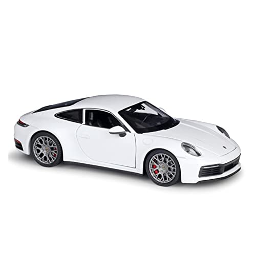 Motorfahrzeuge Replika Auto 1/24 Für Porsche 911 Carrera 4S Simulation Legierung Sport Auto Modell Diecast Fahrzeug Sammlung Geschenk Originalgetreue Nachbildung(White) von EMRGAZQD