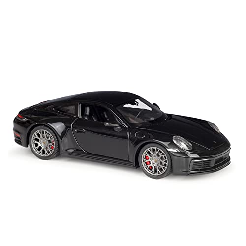 Motorfahrzeuge Replika Auto 1:24 Für Porsche 911 Carrera 4S Sportwagen Metalldruckguss-Fahrzeuge Simulationsautomodell Boutique-Kollektion Originalgetreue Nachbildung(Black) von EMRGAZQD