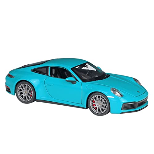 Motorfahrzeuge Replika Auto 1:24 Für Porsche 911 Carrera 4S Sportwagen Metalldruckguss-Fahrzeuge Simulationsautomodell Boutique-Kollektion Originalgetreue Nachbildung(Blue) von EMRGAZQD