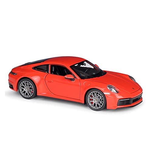 Motorfahrzeuge Replika Auto 1:24 Für Porsche 911 Carrera 4S Sportwagen Metalldruckguss-Fahrzeuge Simulationsautomodell Boutique-Kollektion Originalgetreue Nachbildung(Red) von EMRGAZQD