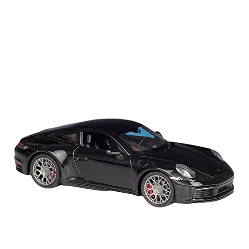 Motorfahrzeuge Replika Auto 1:24 for Porsche 911 Carrera 4S Supersportwagen Legierung Automodell Diecast Simulation Metall Spielzeug Geschenk Originalgetreue Nachbildung(Color:Black) von EMRGAZQD