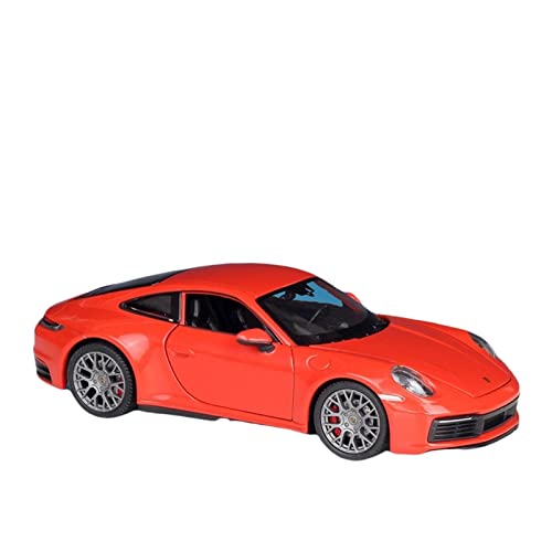 Motorfahrzeuge Replika Auto 1:24 for Porsche 911 Carrera 4S Supersportwagen Legierung Automodell Diecast Simulation Metall Spielzeug Geschenk Originalgetreue Nachbildung(Color:Red) von EMRGAZQD