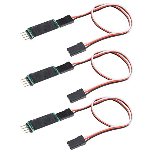 EMSea Drittkanal RC Auto Schalter Controller Kabel Fernbedienung Modell Auto Lampe Beleuchtung Empfänger Kabel 250 mm Paket 3 Stück von EMSea