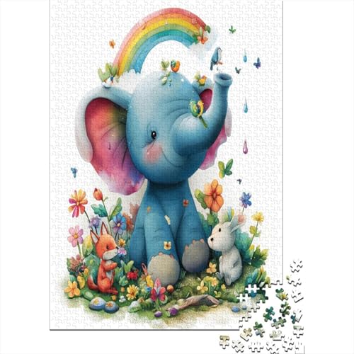 Cartoon Elefant Puzzle 1000 Teile Puzzles Für Erwachsene Klassische Puzzles 1000 Teile Erwachsene Puzzlespiel Erwachsene 1000 Teile Erwachsenen Puzzlespiel Puzzel 1000pcs (75x50cm) von EMTRKPWLJ