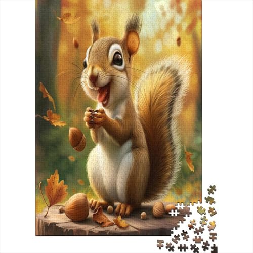 Eichhörnchen Puzzle 1000 Teile,Puzzle Für Erwachsene, Impossible Puzzle,Puzzle 1000 Puzzle Home DekoRatteion Puzzle,Erwachsenenpuzzle Puzzel 1000pcs (75x50cm) von EMTRKPWLJ