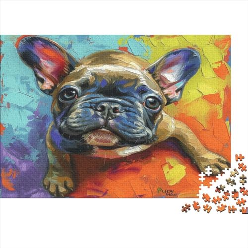 French BullHund Puzzlespiel 1000 Teile Puzzle Für Erwachsene Und Kinder Ab 14 Jahren, Puzzle-Motiv Erwachsenen Puzzlespiel Puzzel 1000pcs (75x50cm) von EMTRKPWLJ