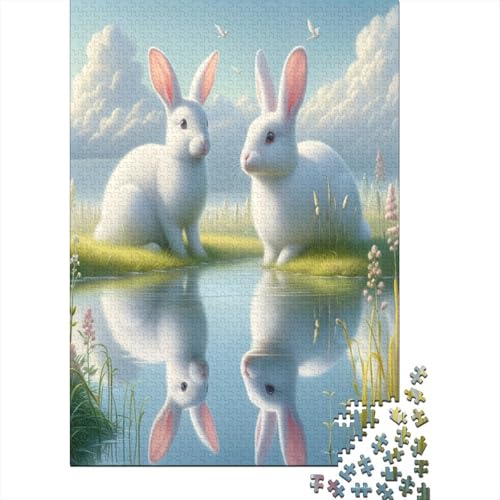 Kaninchen Puzzle 1000 Teile Puzzle Erwachsene Schwieriges Schwer Puzzle Für Erwachsene Und Kinder Ab 14 Jahren Puzzel 1000pcs (75x50cm) von EMTRKPWLJ