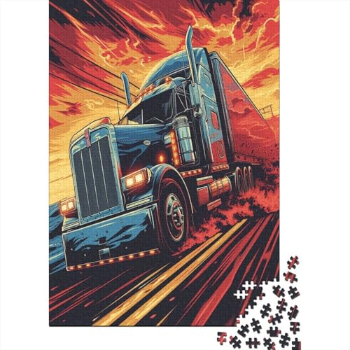 LKW Puzzle 1000 Teile Für Erwachsene Und Kinder Ab 14 Jahren Für Stressabbauer Puzzel 1000pcs (75x50cm) von EMTRKPWLJ