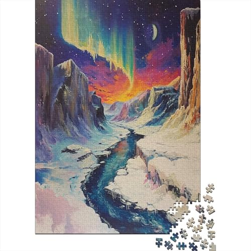 Nordlichter Puzzle 1000 Teile Puzzle Für Erwachsene Und Kinder Ab 14 Jahren Puzzel 1000pcs (75x50cm) von EMTRKPWLJ