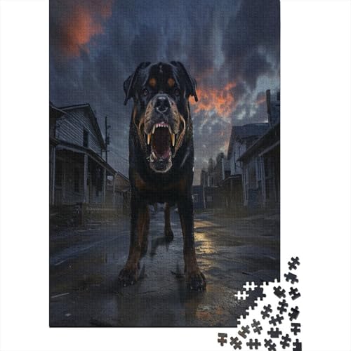 Rottweiler Puzzle 1000 Teile Für Erwachsene Und Kinder Ab 14 Jahren Für Stressabbauer Puzzel 1000pcs (75x50cm) von EMTRKPWLJ