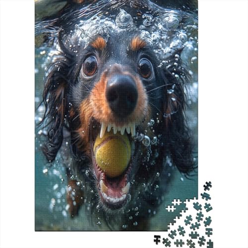 Rottweiler Puzzlespiel 1000 Teile Puzzle Für Erwachsene Und Kinder Ab 14 Jahren, Erwachsenen Puzzlespiel Puzzel 1000pcs (75x50cm) von EMTRKPWLJ