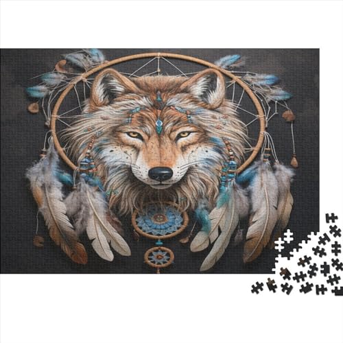 Wolf 1000 Teile Puzzle Für Erwachsene, Hochwertige Recycelbare MateriAußerirdische Und Druck Puzzlespiel, Familienspiel, Geschenk Für Liebhaber Oder Freunde Puzzel 1000pcs (75x50cm) von EMTRKPWLJ