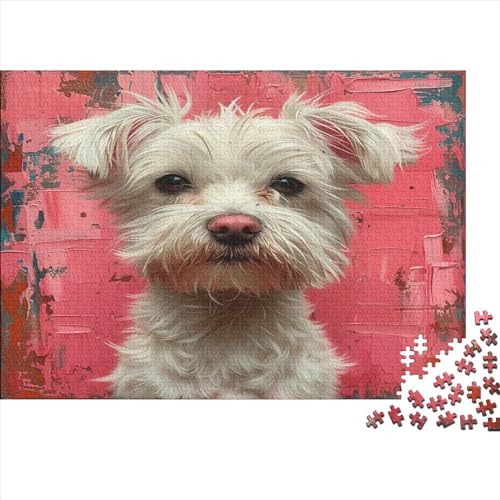 Yorkshire Terrier Puzzle 1000 Teile Für Erwachsene Und Kinder Ab 14 Jahrenfür Stressabbauer Puzzlespiel Erwachsenen Puzzlespiel Puzzel 1000pcs (75x50cm) von EMTRKPWLJ