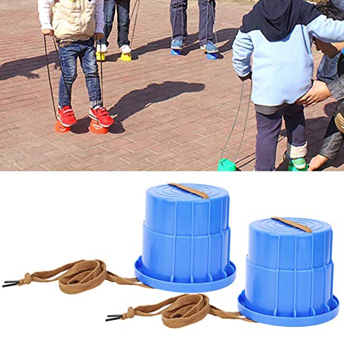 1 Paar Stelzenschuhe, Interaktives Kinder-Laufspielzeug Kinder, das die Gleichgewichtskoordination Trainiert (Blau) von EMUKOEP
