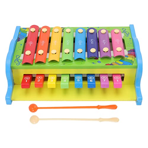 Buntes Xylophon, Multifunktional, 2-in-1-Instrument für die Frühe Bildung, Hämmern, Hämmern, Spielzeug aus Holz für Kinder von EMUKOEP