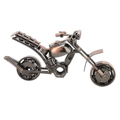 EMUKOEP Eisenmotorradmodell Ornamente Bronze Metallmotorraddekoration für Heimtischdekor 15x6x9cm von EMUKOEP