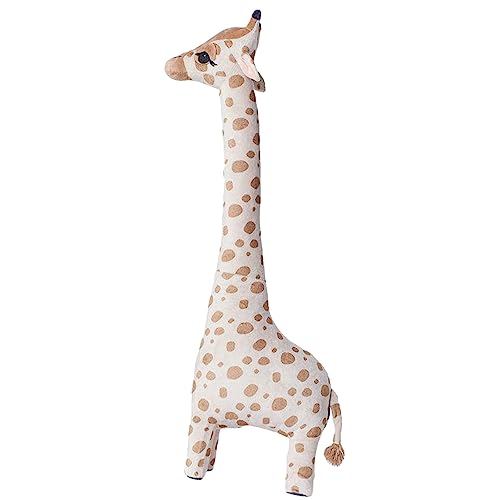 EMUKOEP Giraffenpuppe, Superweiche PP-Füllung, Baumwolle, Standfest, Niedliche Giraffen-Schlafpuppe, Stofftier (45cm) von EMUKOEP