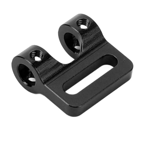 EMUKOEP RC 1/10 Modular Fairlead Aluminium Modular Fairlead Tube Bumper RC Crawler Einstellbar (Schwarz) von EMUKOEP