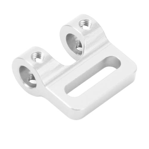 EMUKOEP RC 1/10 Modular Fairlead Aluminium Modular Fairlead Tube Bumper RC Crawler Einstellbar (Silber) von EMUKOEP