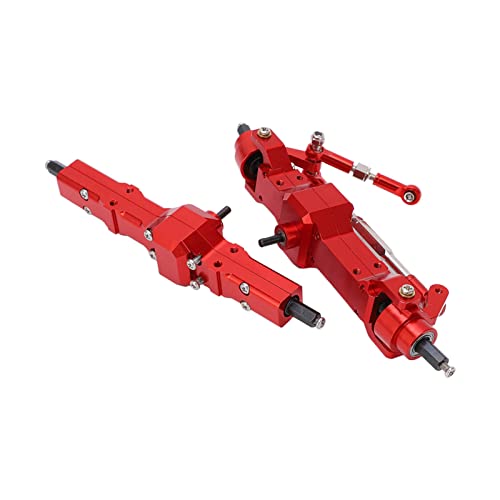 EMUKOEP Rot Fernbedienung Auto Achse RC Vorne Hinten Antriebsachse Kit Aluminium Fit WPL C14 C24 1/16 RC Fahrzeug von EMUKOEP