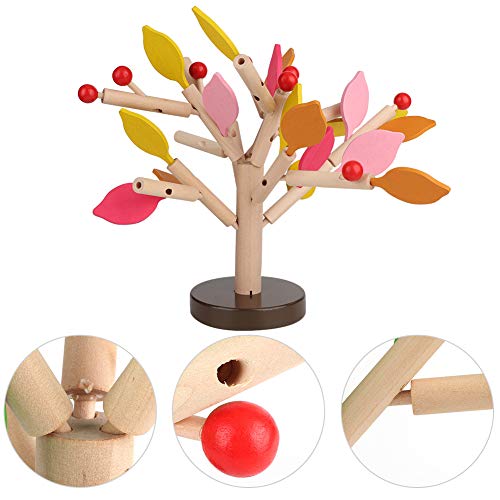 EMUKOEP Holzbausteine ​​Baum Set DIY Puzzle 3D Holzspielzeug Zusammengebaut (Gelber Blattstil) von EMUKOEP