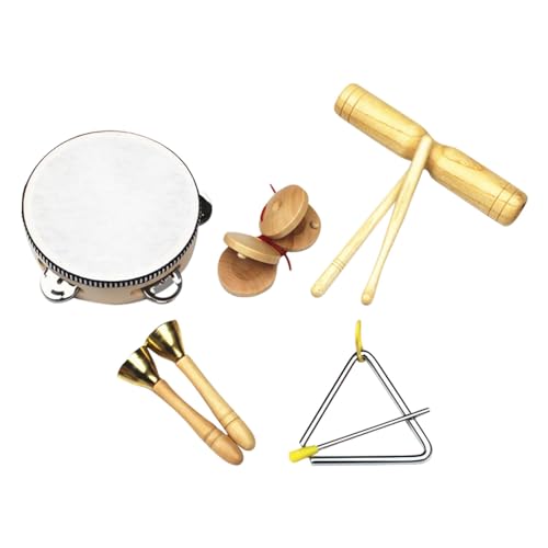 Kinder Holz Percussion Instrument Set Kinder Musik Spielzeug Kinder Pädagogisches Vorschule Percussion Instrument Spielzeug von EMUKOEP