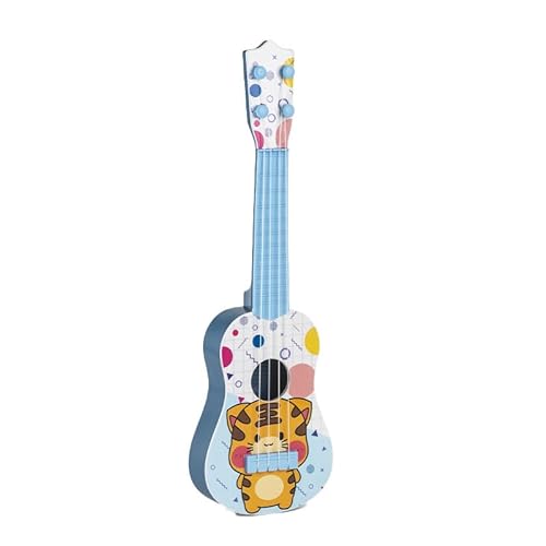 Kunststoff-Gitarren-Spielzeug, Cartoon-Muster, Gitarre, Ukulele, Spielzeug für Kinder, Geschenk (Tigermuster) von EMUKOEP