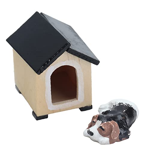 Puppenhaus Hundehütte Lebensechte 1:12 Puppenhaus Welpenhütte Zubehör für Kinder von EMUKOEP