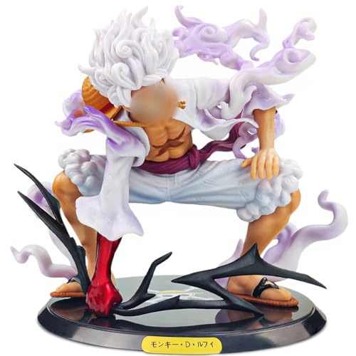 ENAIAH One Piece Figur Anime 20cm Figuren, Ruffy Gear 5 Figur Anime Luffy Figur One Piece Ruffy PVC Charakter Modell, für Desktop Dekoration Kinder Geburtstag Geschenk Anime-Fans von ENAIAH