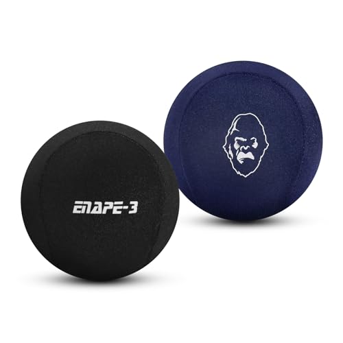 Enape® Stressballs | 2er-Set Stressball für Erwachsene und Kinder | Antistressball in stylischer Box mit minimalistischem Design | Weicher und mittelharter Ball | Schwarz & Navyblau von ENAPE