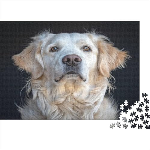 Golden Retriever 1000 Stück Puzzle Für 1000 Stück Puzzle Für -Crazy Süßigkeiten-1000 Stück Puzzle Große Puzzles Kinder Lernspiel Spielzeug Geschenk Für Die Wanddekoration Puzzel 1000pcs von ENDVAOGIR