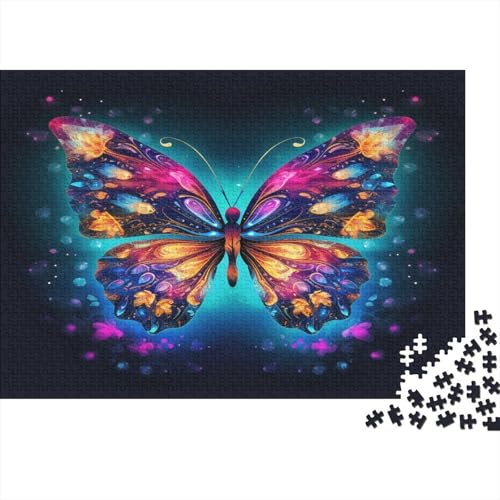 Schmetterling Puzzlespiel 1000 Teile Für Erwachsene, Einzigartige Kunstwerke Und Vorlage - Geburtstagsgeschenk - Spaßige Puzzles Mit Überraschung Von Puzzle in A Bag Puzzel 1000pcs (75x50cm) von ENDVAOGIR