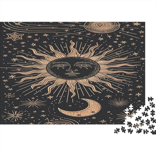 Sonne Mond Puzzle 1000 Teile Erwachsener Kniffel Spaß Für Die Ganze Familie - Abwechslungsreiche 1000 Puzzleteilige Motive Puzzle Erwachsene, Puzzel 1000pcs (75x50cm) von ENDVAOGIR