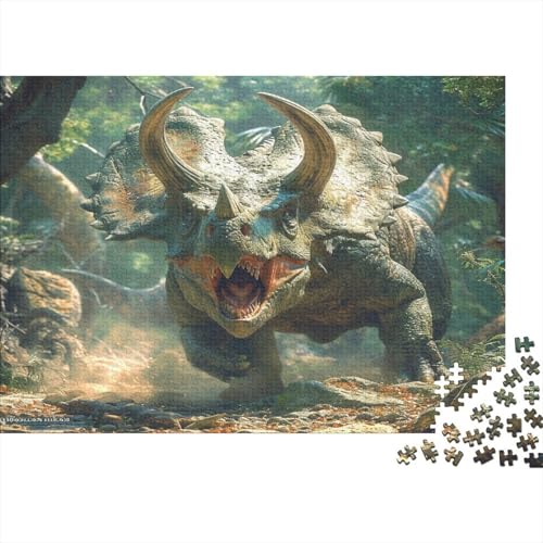 Triceratops 1000 Stück Puzzle Für 1000 Stück Puzzle Für -Crazy Süßigkeiten-1000 Stück Puzzle Große Puzzles Kinder Lernspiel Spielzeug Geschenk Für Die Wanddekoration Puzzel 1000pcs (75x von ENDVAOGIR