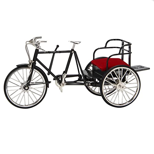 ENERRGECKO 1/10 Hoch Detailliertes Dreirad Spielzeug Modell mit Sitz Vintage Stil Fahrzeug Rennrad Fahrrad Dekor Spielzeug für Zuhause/Café/GeschäFt von ENERRGECKO