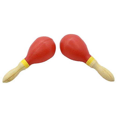 ENERRGECKO 1 Paar Tragbare Kunststoff Maracas Eier SchüTtler Sand Hammer Rasseln Percussion Musik ZubehöR von ENERRGECKO