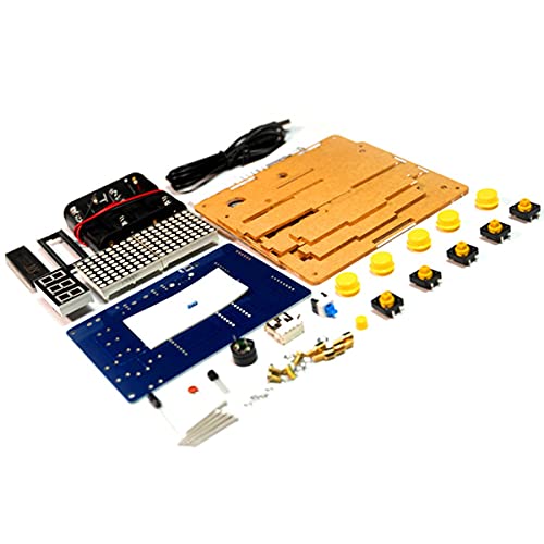 ENERRGECKO DIY Spiel Kit PCB Elektronisches LöTen Training Kit UnterstüTzt Retro/Snake/Flugzeug/Rennen Spiele mit Acryl GehäUse von ENERRGECKO