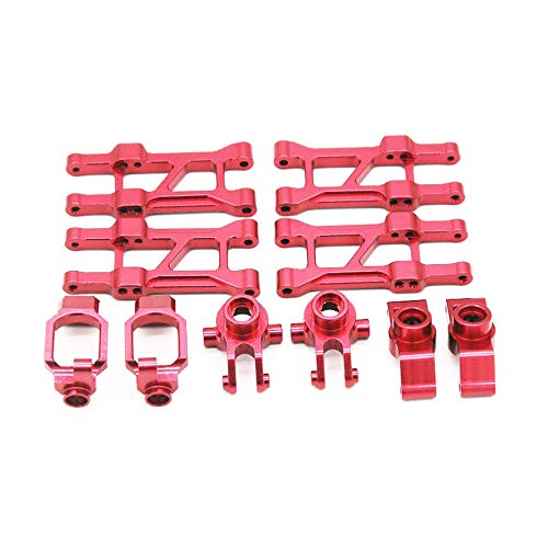 ENERRGECKO für BG1506 BG1507 BG1508 BG1513 BG1518 1/12 RC Auto Metall Upgrade ZubehöR Set Lenken Becher Arm DIY Teile Kit, Rot von ENERRGECKO