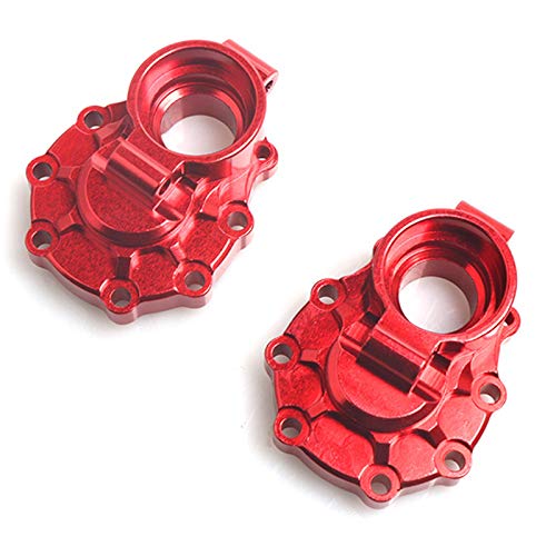 ENERRGECKO für TRX4 2Pcs Aluminium Legierung Inneres Hinteres Portal Antrieb GehäUse für 1/10 RC Crawler -4, Rot von ENERRGECKO