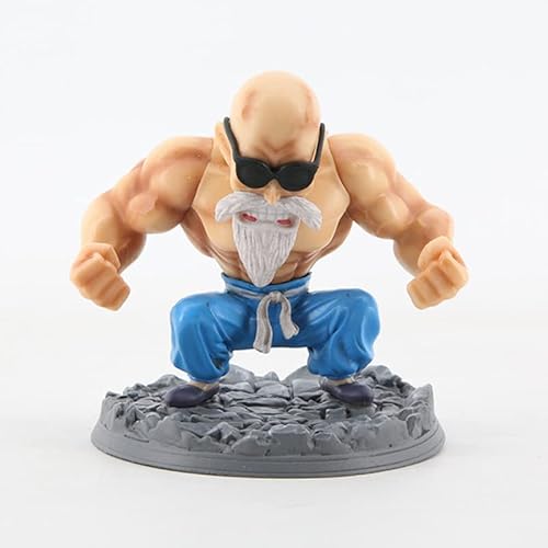 ENFILY Anime Figur, Muscle Buu, Master Roshi PVC Action Statue Modell Figur Ornament 17 cm 11 cm Anime Collection Puppe Spielzeug Geschenke für Anime Fans (Meister Roshi 11cm) von ENFILY