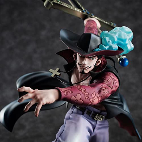 ENFILY Anime Mihawk Figur, 34 cm Hält EIN Schwert Mihawk PVC Action Figure Modell Puppe Anime Charakter Sammlergeschenk Spielzeug für Fans von ENFILY