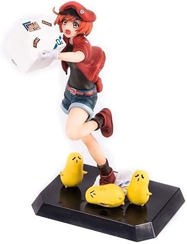 ENFILY Cells at Work Anime Actionfigur Red Cell Seqkeqkyuu PVC-Figuren Spielzeug Desktop-Ornamente von ENFILY