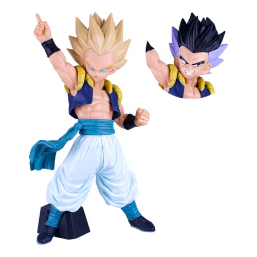 ENFILY Doppelköpfiger Gotenks mit austauschbaren Köpfen, Anime-Actionfigur, Charakter, Sammlermodell, Statue, Spielzeug, PVC-Figuren, Desktop-Ornamente, 20,5 cm von ENFILY