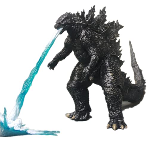 ENFILY Godzilla King of The Monsters Spielzeug, 18 cm Anime Action Kong gegen Godzilla Figuren Spielzeug 2021 mit Jet-Effekt für Kinder (Rot) (Blau) (Schwarz) von ENFILY